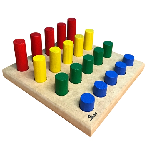 Jogo Montessori de Pinos - Brinquedos Educativos e Pedagógicos